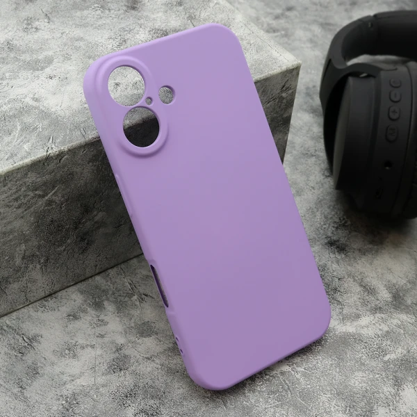 Futrola velvet touch za iphone 16 (6.1) ljubicasta