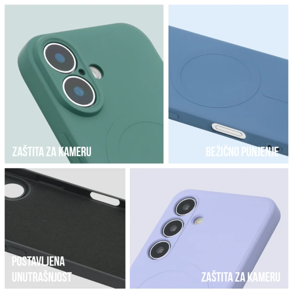 Futrola velvet touch magsafe za samsung s936b galaxy s25 plus 5g ljubicasta