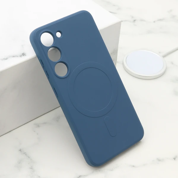 Futrola velvet touch magsafe za samsung s911b galaxy s23 plava