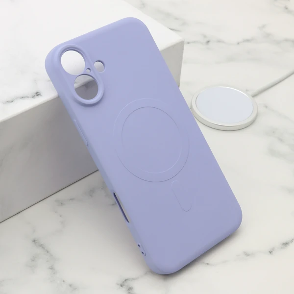 Futrola velvet touch magsafe za iphone 16 plus (6.7) ljubicasta