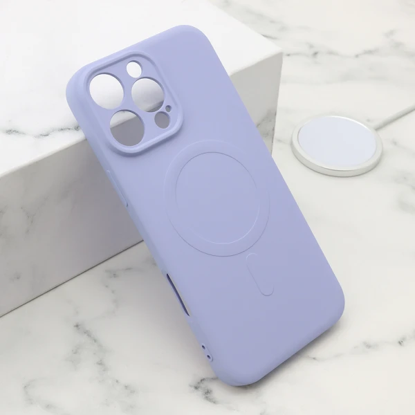 Futrola velvet touch magsafe za iphone 16 pro max (6.9) ljubicasta