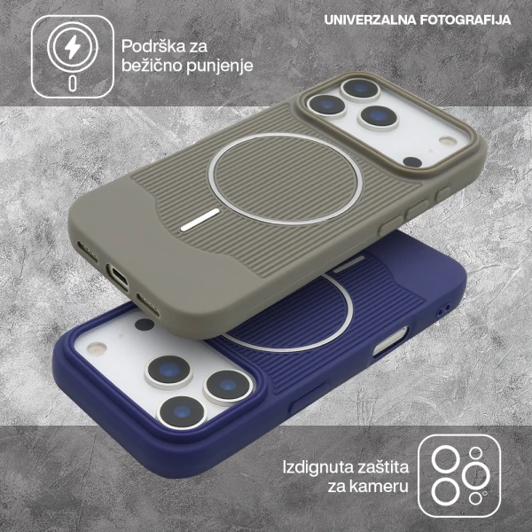 Futrola urban edge magsafe za iphone 17 (6.3) bakarna