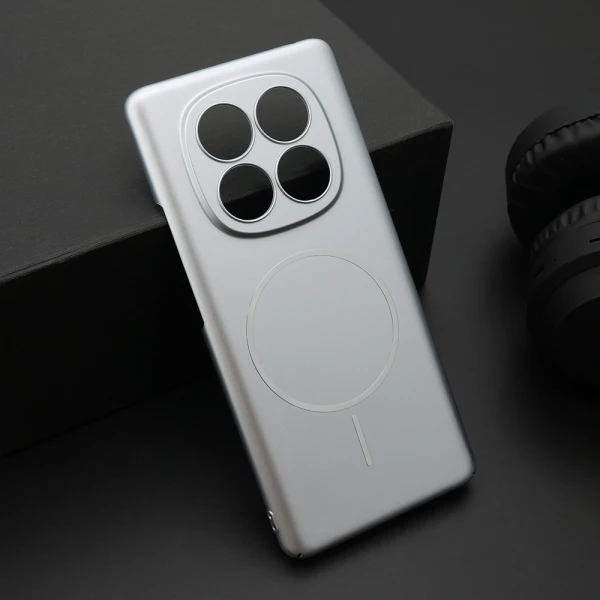 Futrola pure matte magsafe za xiaomi redmi note 14 pro 4g (global) srebrna