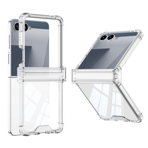Futrola transparent color line za samsung f751b galaxy z flip 7 5g providna (gkk case)
