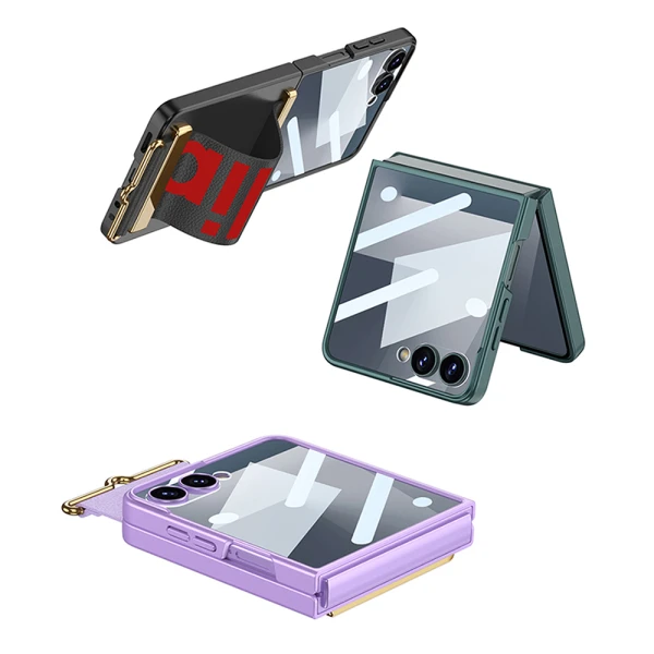 Futrola strap case za samsung f751b galaxy z flip 7 5g bela (gkk case)