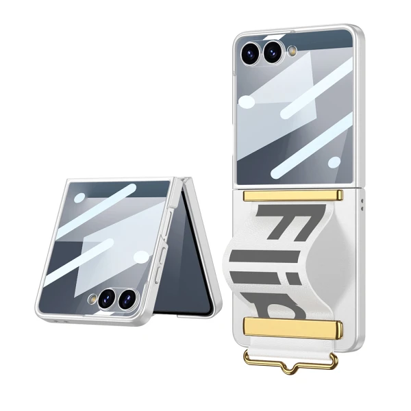 Futrola strap case za samsung f751b galaxy z flip 7 5g bela (gkk case)