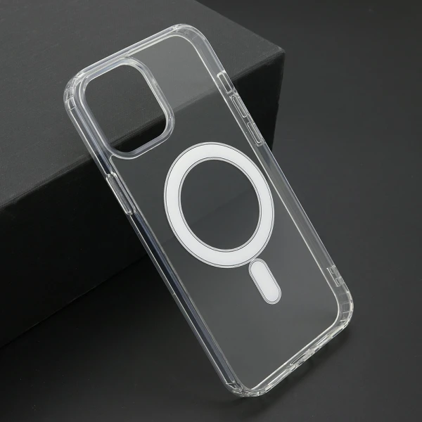 Futrola standard magsafe za iphone 12 pro max (6.7) providna (bela)