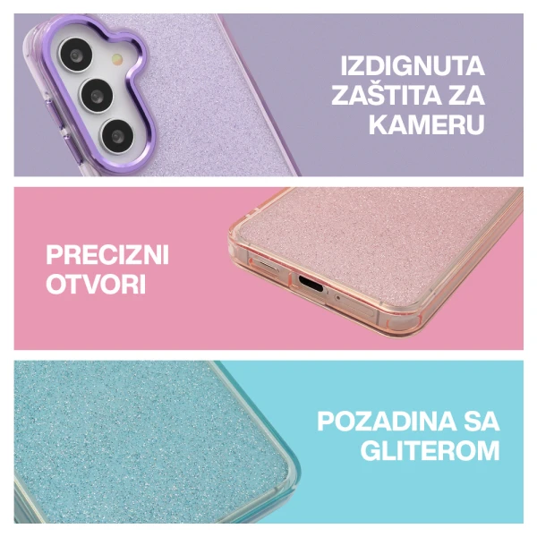 Futrola sparkling look za samsung s941b galaxy s26 5g crna