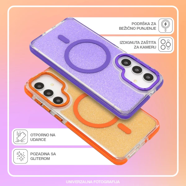 Futrola sparkling look magsafe za samsung s948b galaxy s26 ultra 5g bela