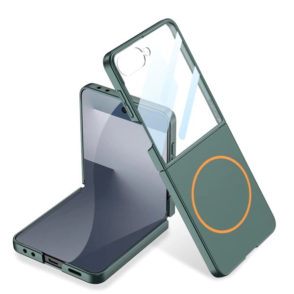 Futrola smooth magsafe za samsung f751b galaxy z flip 7 5g zelena (gkk case)