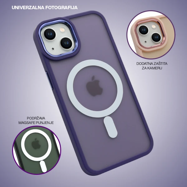 Futrola silky magsafe za samsung s921b galaxy s24 5g ljubicasta