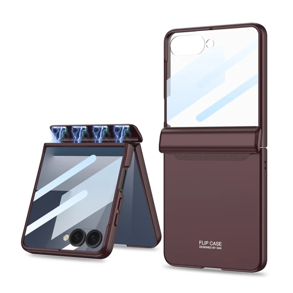 Futrola smooth line za samsung f751b galaxy z flip 7 5g bordo (gkk case)