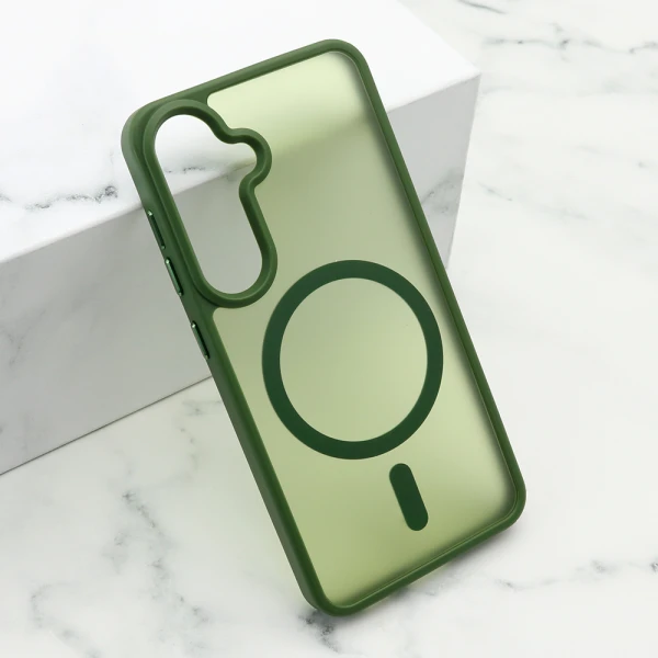 Futrola silky magsafe matte za samsung s921b galaxy s24 5g zelena