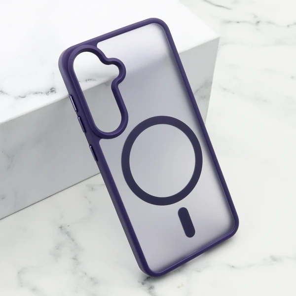 Futrola silky magsafe matte za samsung s921b galaxy s24 5g ljubicasta