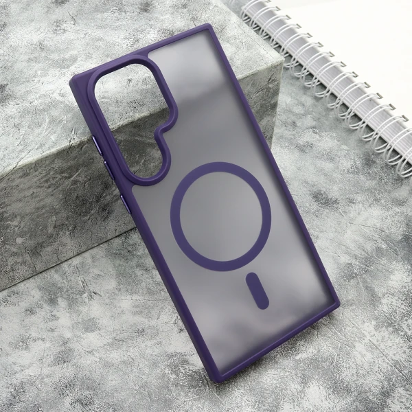 Futrola silky magsafe matte za samsung s918b galaxy s23 ultra ljubicasta