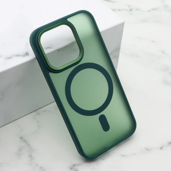 Futrola silky magsafe ii za iphone 15 pro (6.1) zelena