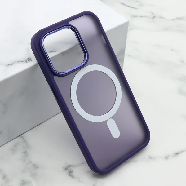 Futrola silky magsafe ii za iphone 15 pro (6.1) ljubicasta
