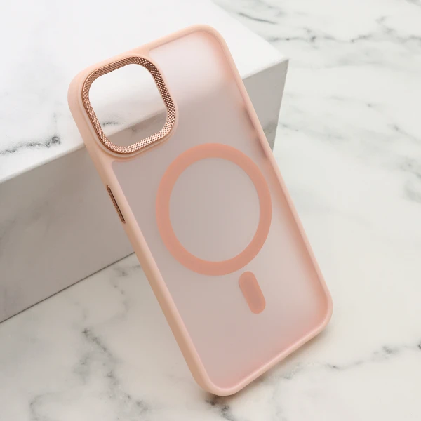 Futrola silky magsafe ii za iphone 14 (6.1) roze
