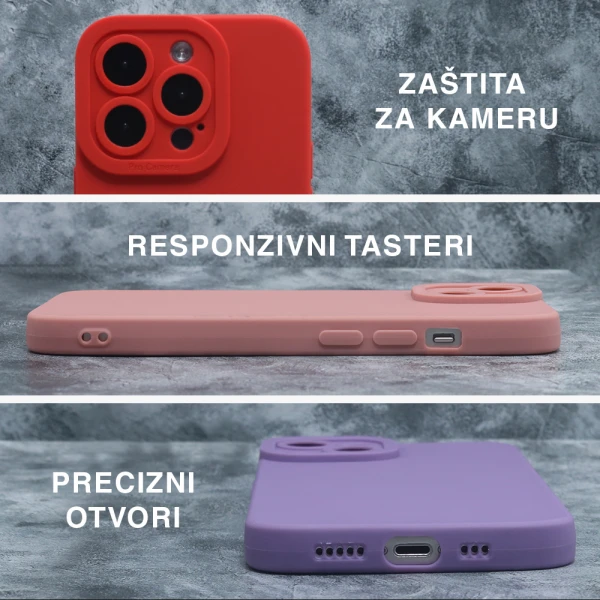 Futrola silikon pro camera za iphone 15 pro max (6.7) ljubicasta