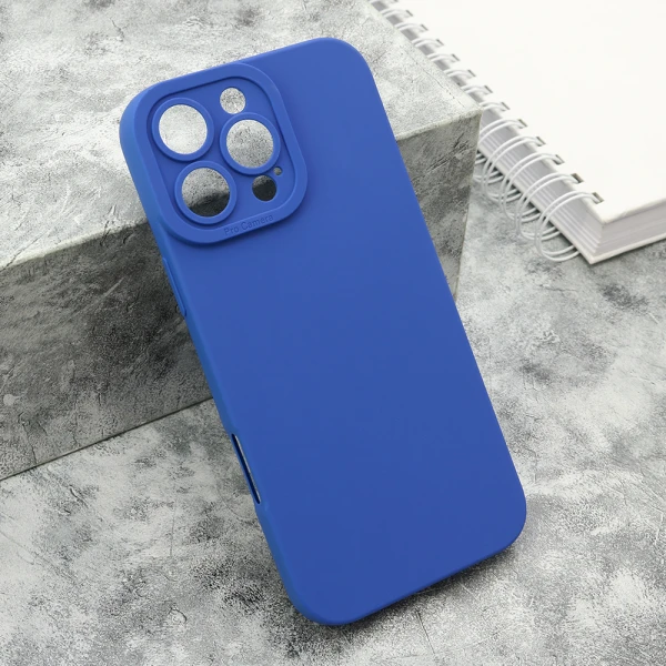 Futrola silikon pro camera za iphone 16 pro max (6.9) tamno plava