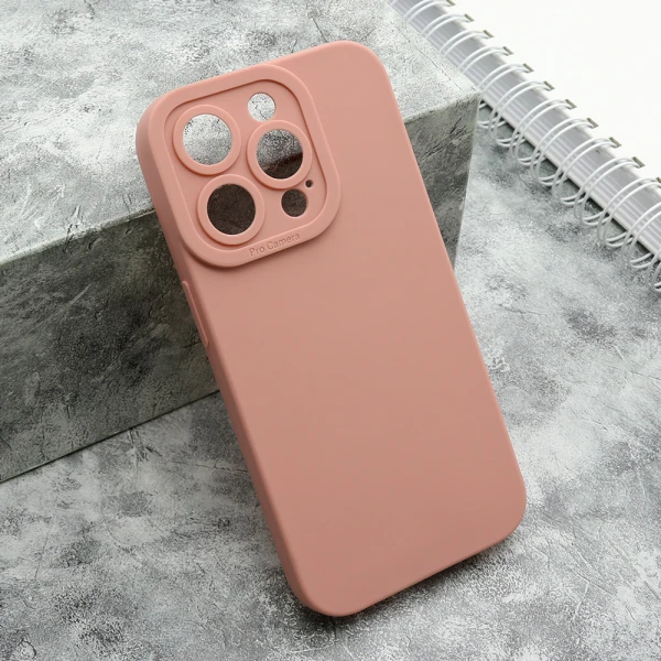Futrola silikon pro camera za iphone 15 pro (6.1) roze
