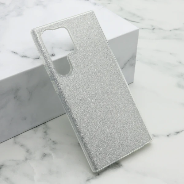 Futrola silikon glitter show yourself za samsung s918b galaxy s23 ultra srebrna