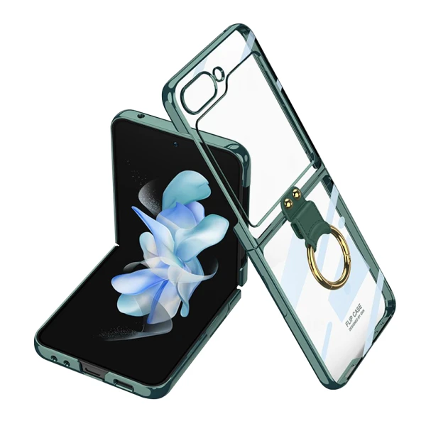 Futrola ring lines za samsung f731b galaxy z flip 5 5g zelena (gkk case)