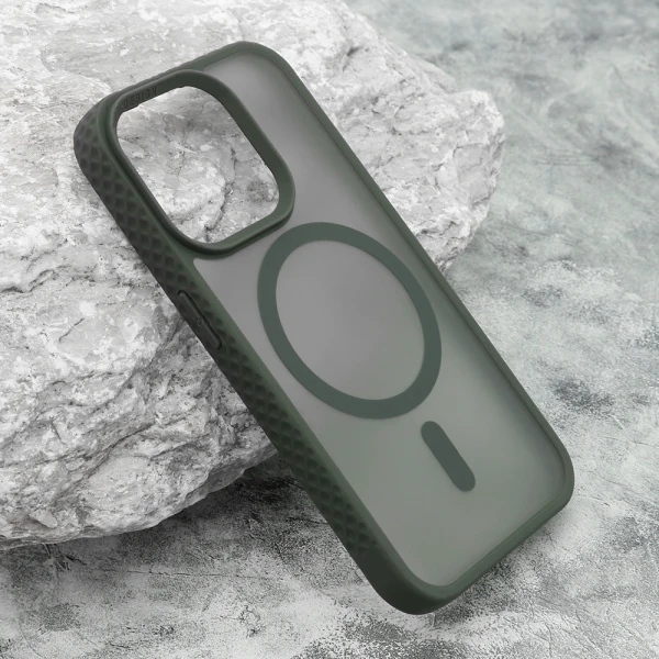 Futrola rugged magsafe za iphone 15 pro (6.1) tamno zelena