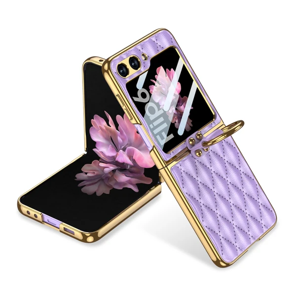 Futrola rhombus za samsung f741b/f761b galaxy z flip 6 5g/z flip 7 fe 5g ljubicasta (gkk case)