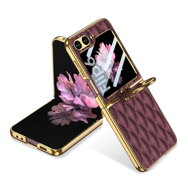 Futrola rhombus za samsung f741b/f761b galaxy z flip 6 5g/z flip 7 fe 5g bordo (gkk case)