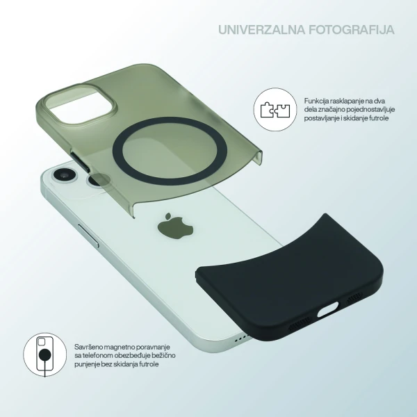 Futrola puzzle za iphone 15 pro max (6.7) bela