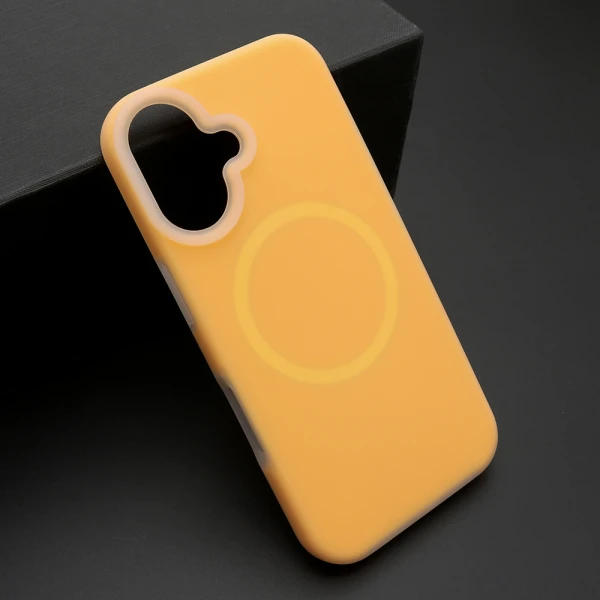 Futrola pastel color magsafe za iphone 16 (6.1) narandzasta