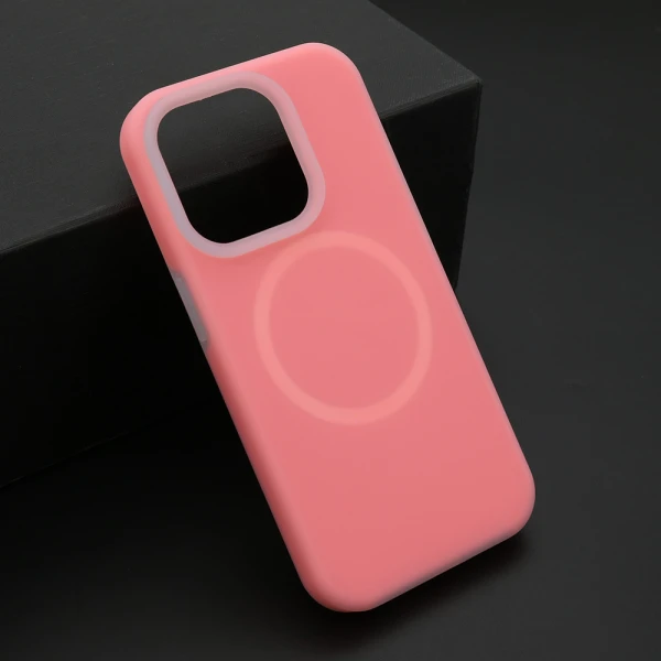 Futrola pastel color magsafe za iphone 15 pro (6.1) pink
