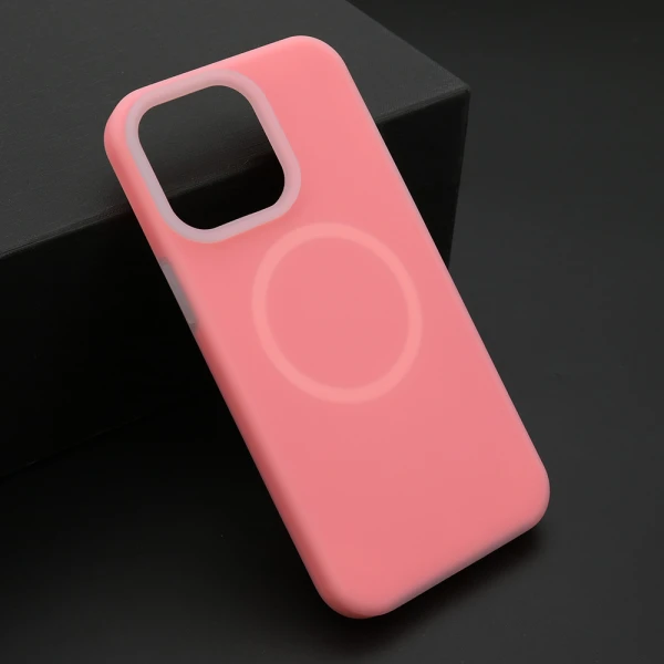 Futrola pastel color magsafe za iphone 15 pro max (6.7) pink