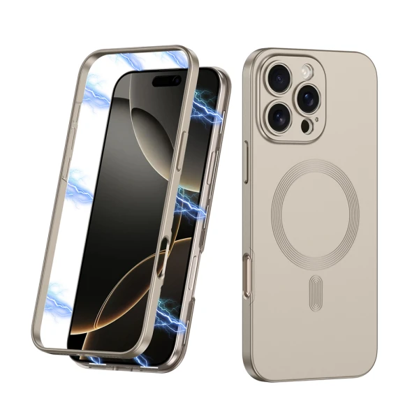Futrola 360 color magsafe za iphone 16 pro (6.3) titanijum (gkk case)