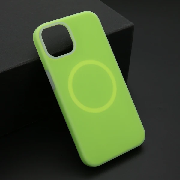 Futrola pastel color magsafe za iphone 14 (6.1) zelena