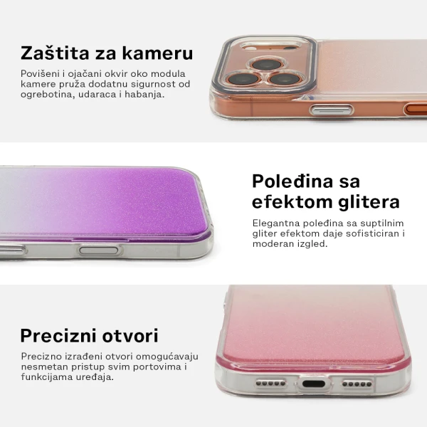 Futrola ombre glitter za samsung s948b galaxy s26 ultra 5g crna
