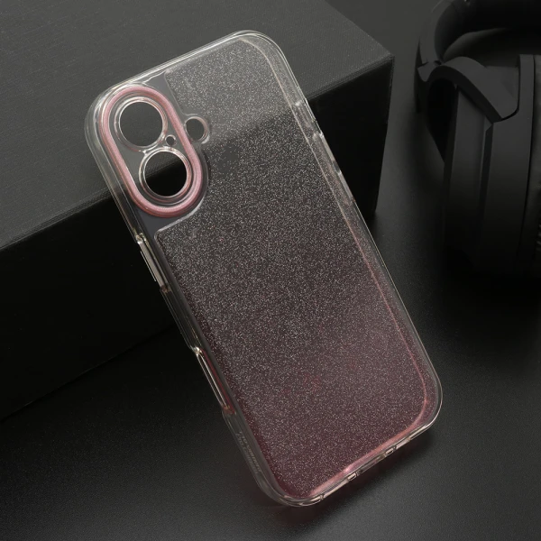 Futrola ombre glitter za iphone 17 (6.3) roze