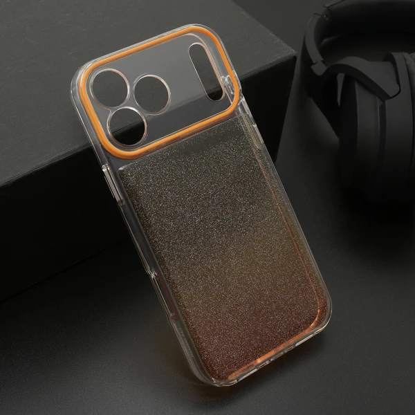 Futrola ombre glitter za iphone 17 pro max (6.9) narandzasta