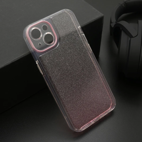 Futrola ombre glitter za iphone 13 (6.1) roze