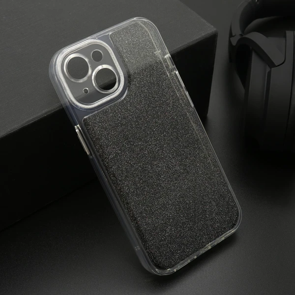 Futrola ombre glitter za iphone 15 (6.1) crna