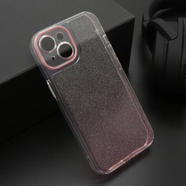Futrola ombre glitter za iphone 15 (6.1) roze