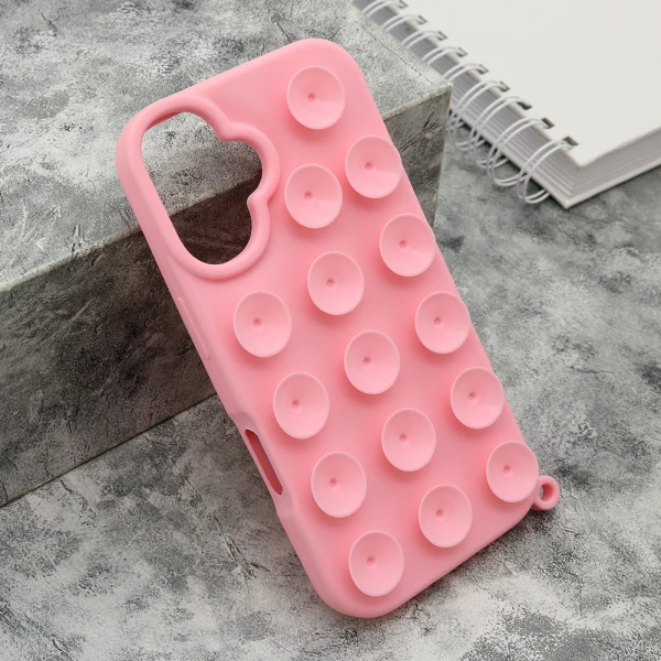 Futrola octobuddy za iphone 16 (6.1) roze