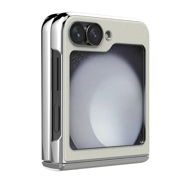 Futrola nillkin cam shield leather case za samsung f741b/f761b galaxy z flip 6 5g/z flip 7 fe 5g bela