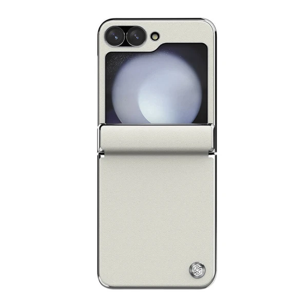 Futrola nillkin cam shield leather case za samsung f741b/f761b galaxy z flip 6 5g/z flip 7 fe 5g bela