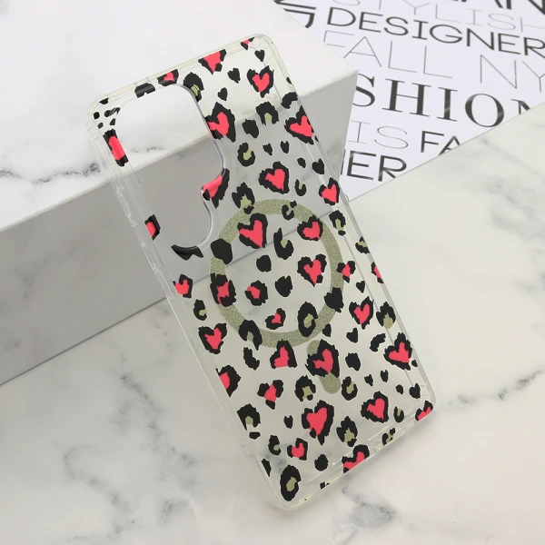 Futrola leopard magsafe za samsung s938b galaxy s25 ultra 5g roze