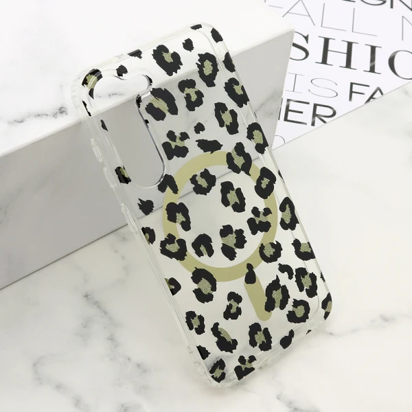 Futrola leopard magsafe za samsung s911b galaxy s23 5g crna