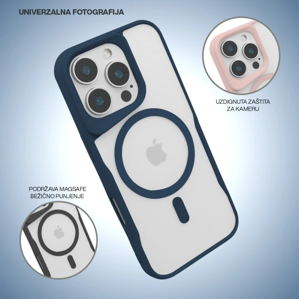 Futrola grip guard magsafe za iphone 15 pro max (6.7) roze