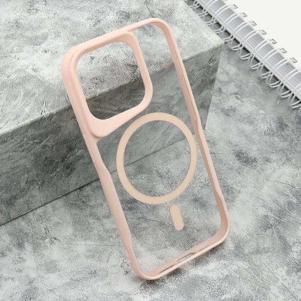 Futrola grip guard magsafe za iphone 15 pro (6.1) roze
