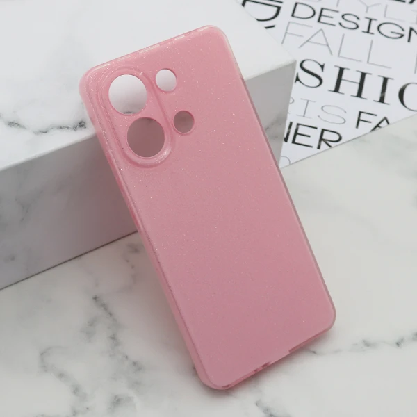 Futrola glow shining za xiaomi redmi note 13 4g svetlo roze